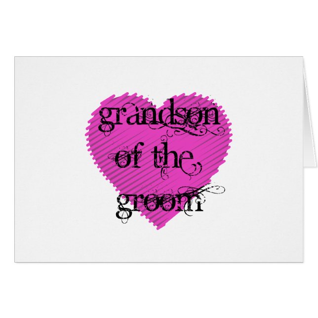 Cartão Avô do Groom (Frente Horizontal)