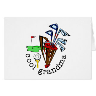 CARTÃO AVÓ DO JOGADOR DE GOLFE