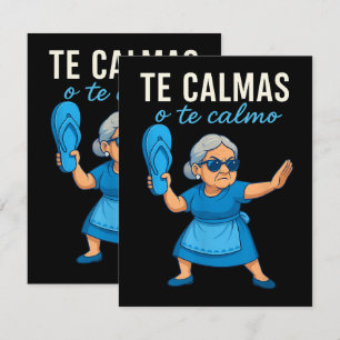 Cartão Avó Espanhola Mexicana Engraçada