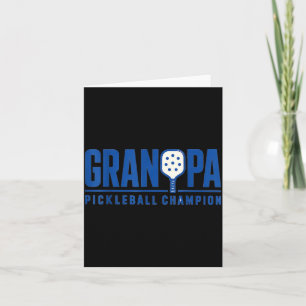 Cartão Avô Esporte Estilo Paddle de Pickleball Jogador