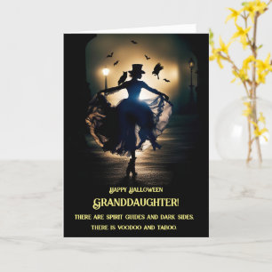 Cartão Avó Halloween com Dança Voodoo Lady