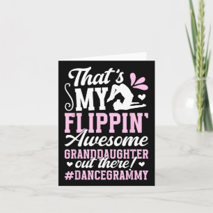 Cartão Avô Incrível Dança Grammy De Uma Dançarina Gra