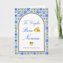 Avó Italiana Eu Te Amo Nonna Dia das Mães
