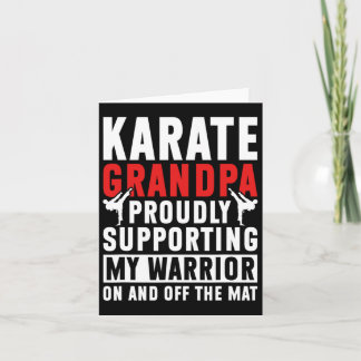 Cartão Avô Karate Apoiando Meu Avô Caratê