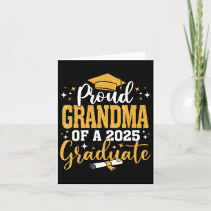 Cartão Avó Orgulhosa De Um Graduado Da Turma De 2025 Seni