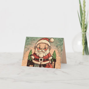 Cartão Avô Papai Noel Fofo