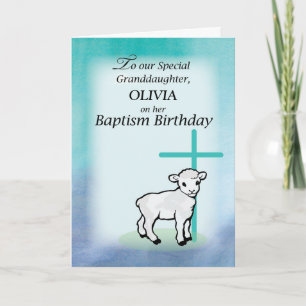 Cartão Avô Personaliza Nome Baptism Aniversário La
