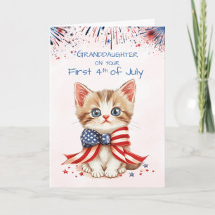 Cartão Avô Primeiro, 4 de julho, Kitten, Arco de Bandeira