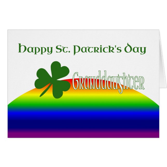 Cartão Avô, Rua Feliz, Dia de Patrick (Frente Horizontal)