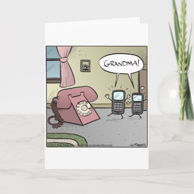 Cartão Avó Telefone (Frente)
