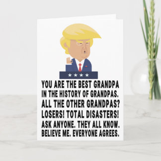 Cartão Avô Trump Engraçado