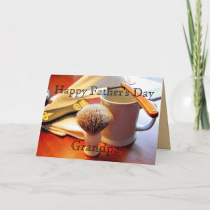 Cartão Avô Vintage Dia de os pais Razor Card