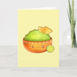 Cartão Avocado Guacamole E Chips Tortilla