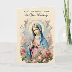 Cartão Avós, Aniversário Escritura Religiosa Floral