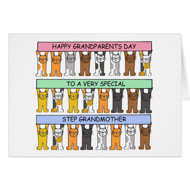 Cartão Avós, Avós, Dia, Avó (Frente Horizontal)