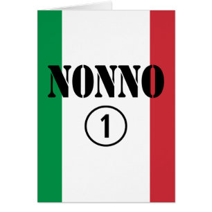 Cartão Avôs italianos: ONU de Nonno Numero