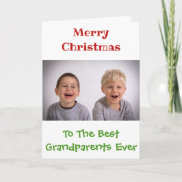 Cartão Avós Natal Netos Foto Personalizada