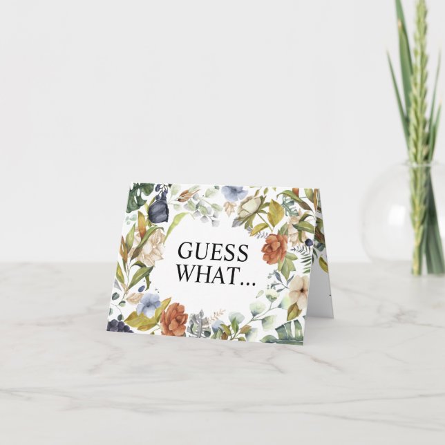 Cartão Avós surpreendentes para serem Floral (Frente)