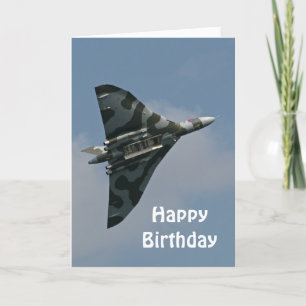 Cartão Avro Vulcan Happy Birthday