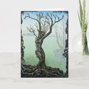 Cartão Awakening Spring Fairy Dryad Fantasy Greeting Card
