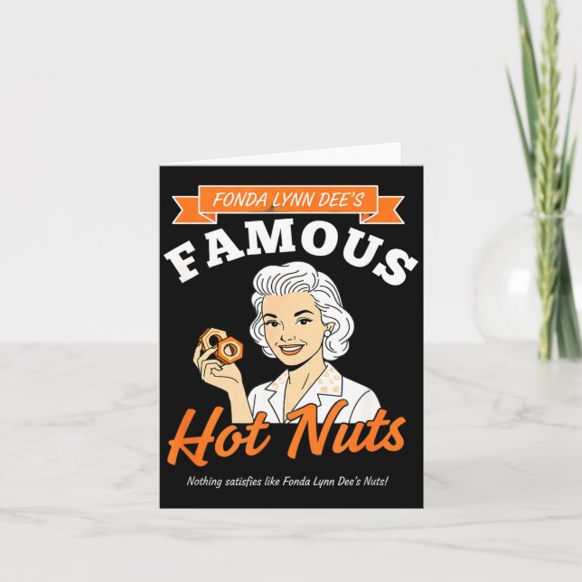 Cartão Awareness Fonda Lynn Dee's Famous Hot Nuts Retro A (Frente)