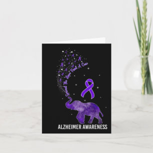 Cartão Awareness Spread The Hope Find A Cure Elephant