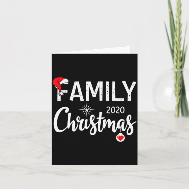 Cartão Awesome Family Christmas 2020  (Frente)