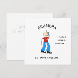 Cartão AWESOME, presente de saudação para o vovô