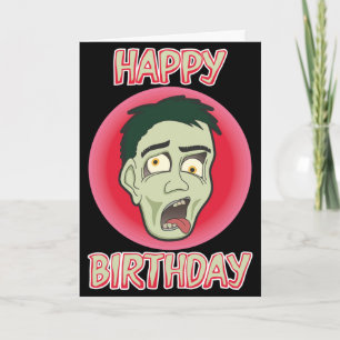 Cartão Awesome Zombie Birthday Card