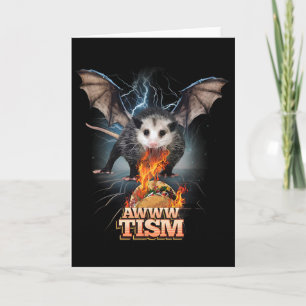 Cartão Awww Tismo Possum Engraçado Não Cospe Fogo Possum