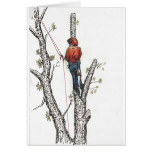 Cartão Ax Man no chainsaw