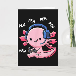 Cartão Axolotl Jogos Infantil Meninos Meninas Anime Jogo