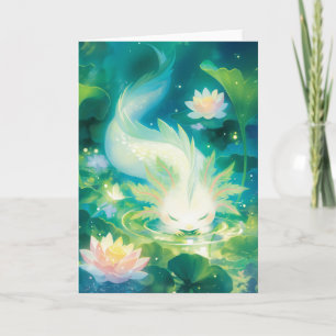 Cartão Axolotl Oasis Floral