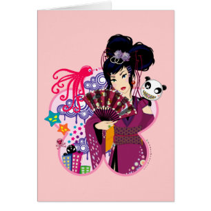 Cartão Ayaka na cidade de Harajuku