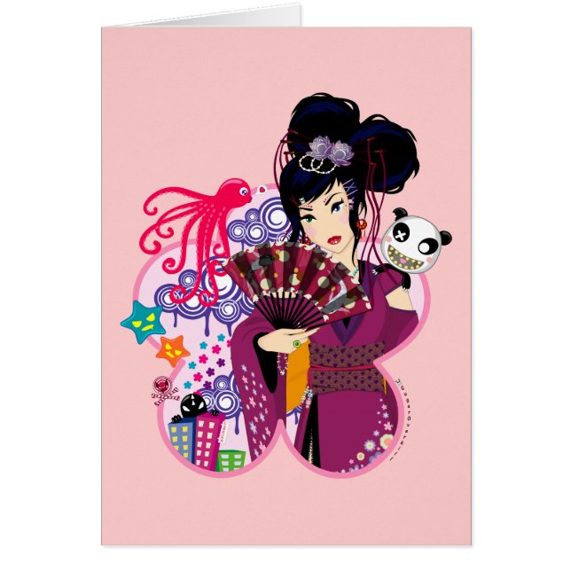 Cartão Ayaka na cidade de Harajuku (Frente)