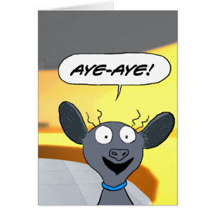 Cartão Aye-Aye!