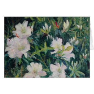 Cartão "Azáleas brancas "