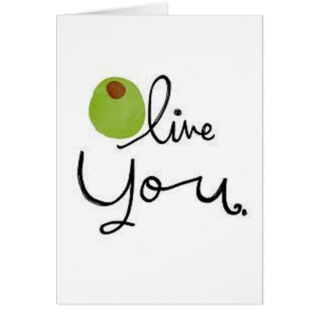 Cartão Azeitona você (Frente)