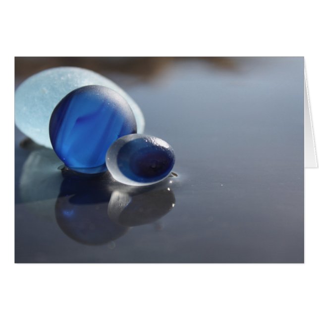 Cartão Azeitonas de vidro do mar (Frente Horizontal)