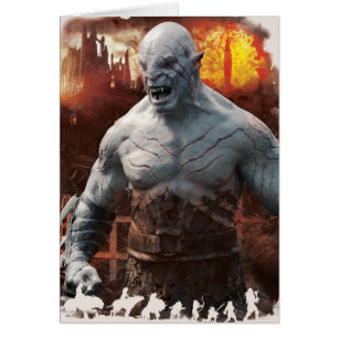 Cartão Azog & Orcs Silhouette Graphic