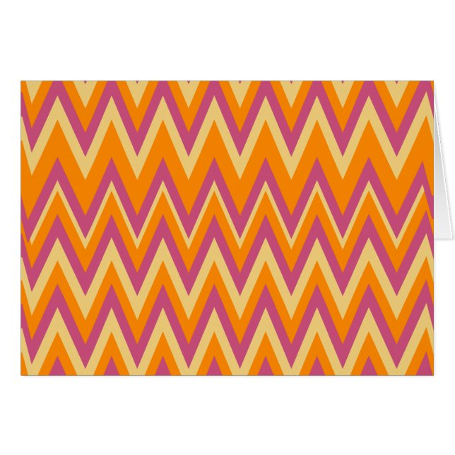 Cartão Aztec Tribal ZigZag (Frente Horizontal)