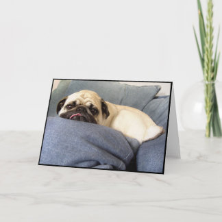 Cartão Azuis do Pug (cartão)