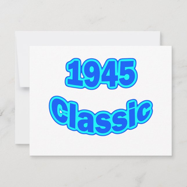 Cartão Azul clássico 1945 (Frente)