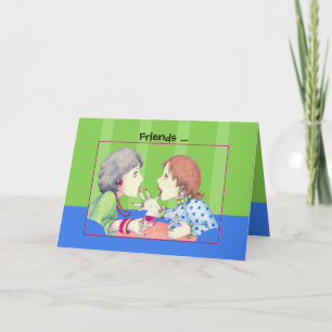 Cartão Azul de Amigos