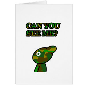 Cartão Azul de Camo