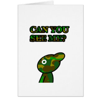 Cartão Azul de Camo