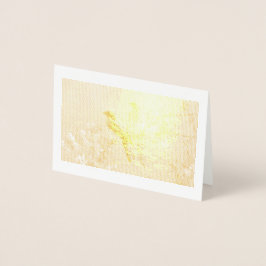 Cartão Azul de Folha de Aves