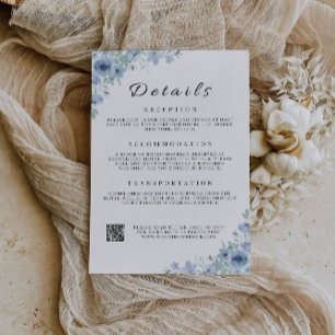 Cartão Azul De Gabinete - O Casamento De Detalhes