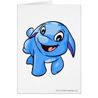 Cartão Azul de Poogle