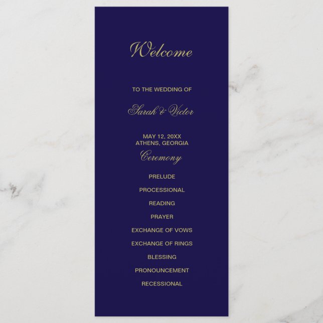 Cartão azul de programa duplo (Frente)